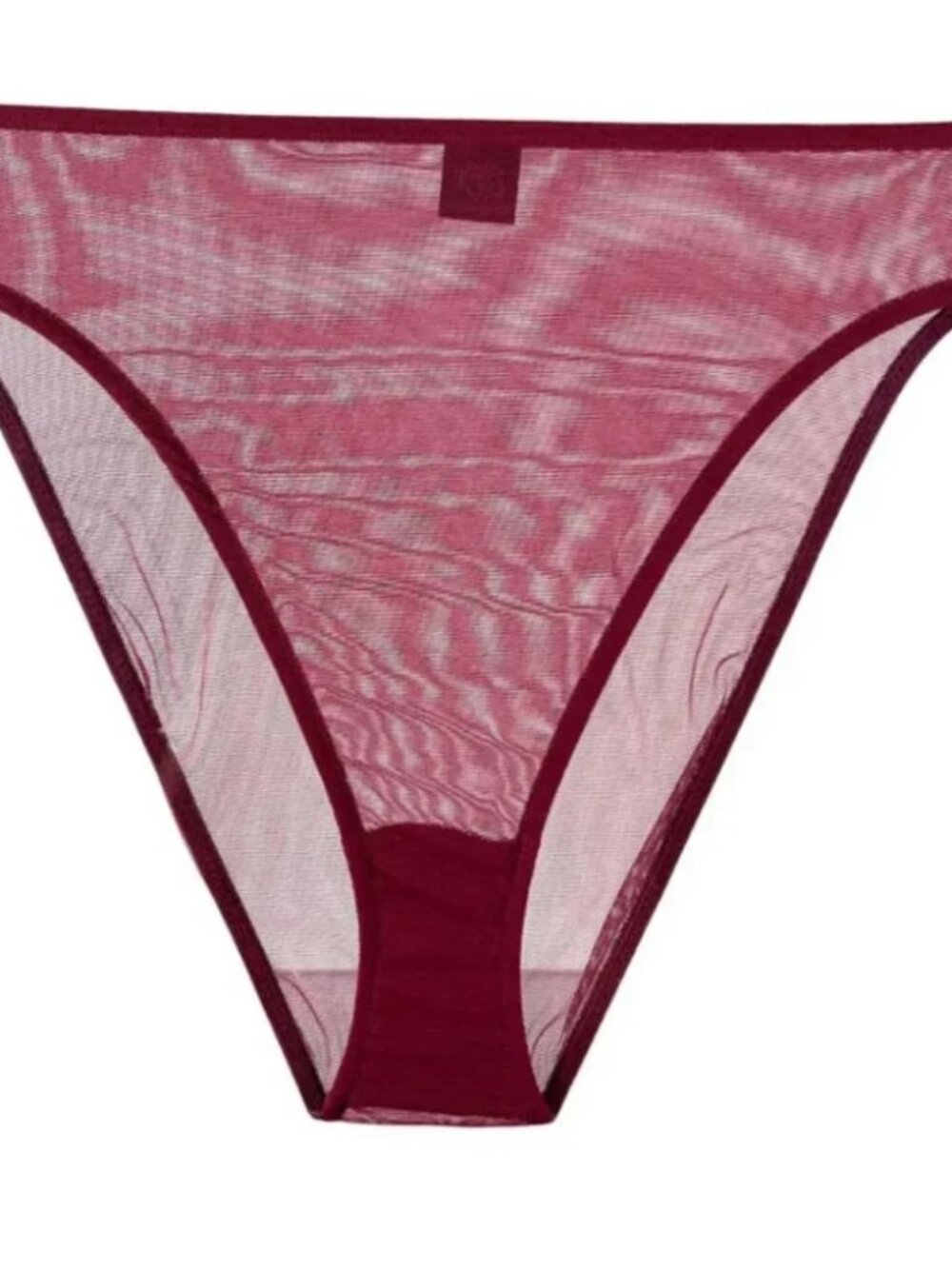 OnlyHearts Whisper High-Cut Brief - Size Small - New w/o Tags - Orange and Teal